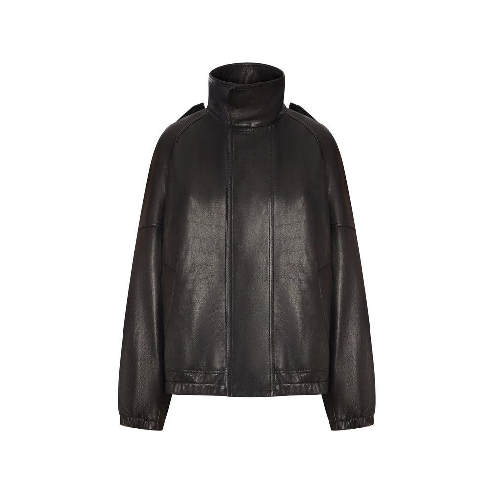 Saint Laurent Black Jackets - Leather Jackets Women SAINT LAURENT