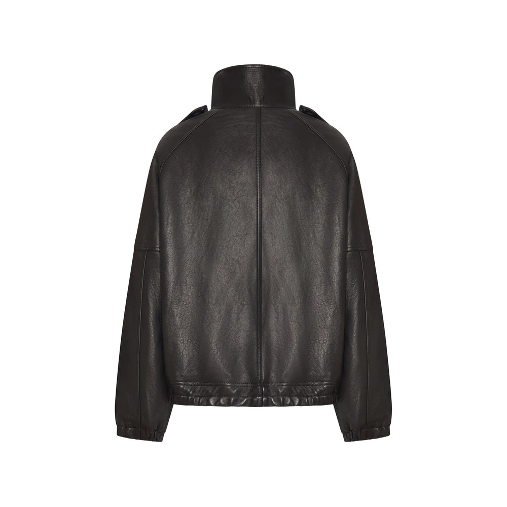 Saint Laurent Black Jackets - Leather Jackets Women SAINT LAURENT