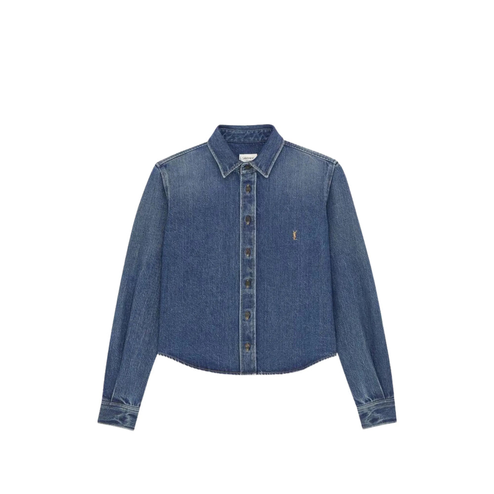 Saint Laurent Blue Tops - Shirts Women SAINT LAURENT