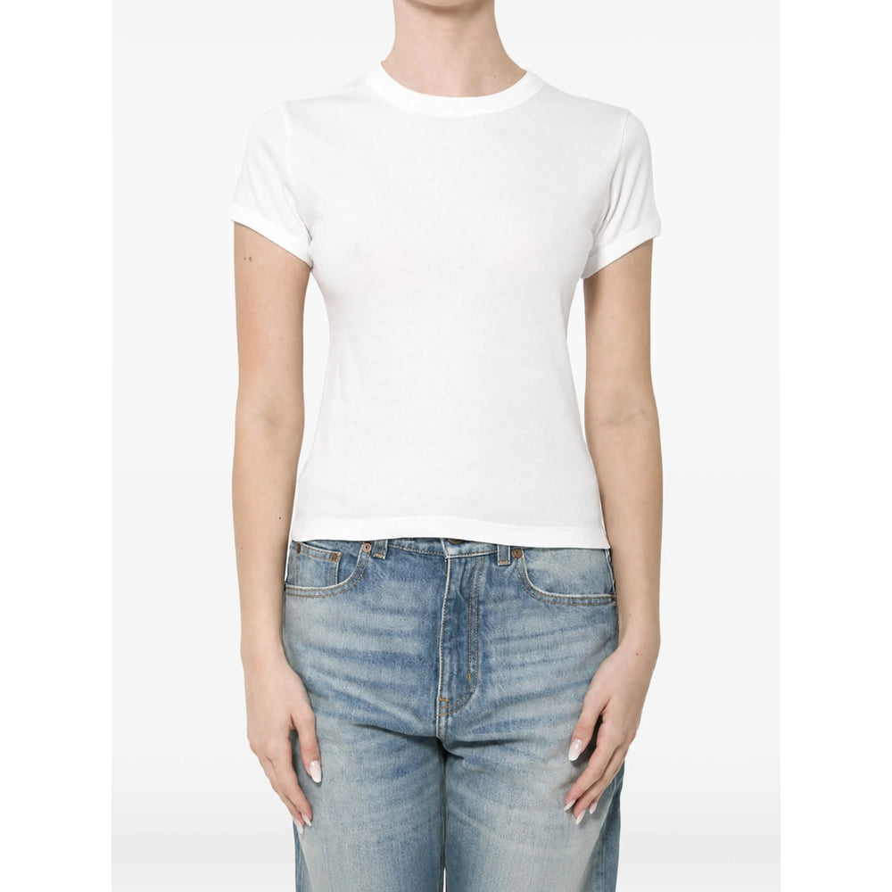 Saint Laurent White Tops - T-Shirts & Jerseys Women SAINT LAURENT