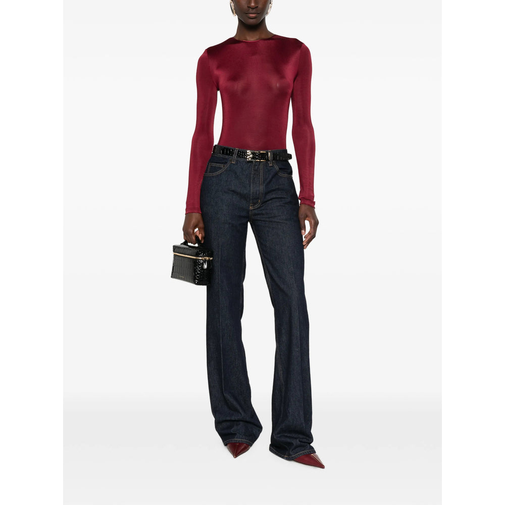 Saint Laurent Red Tops - Blouses Women