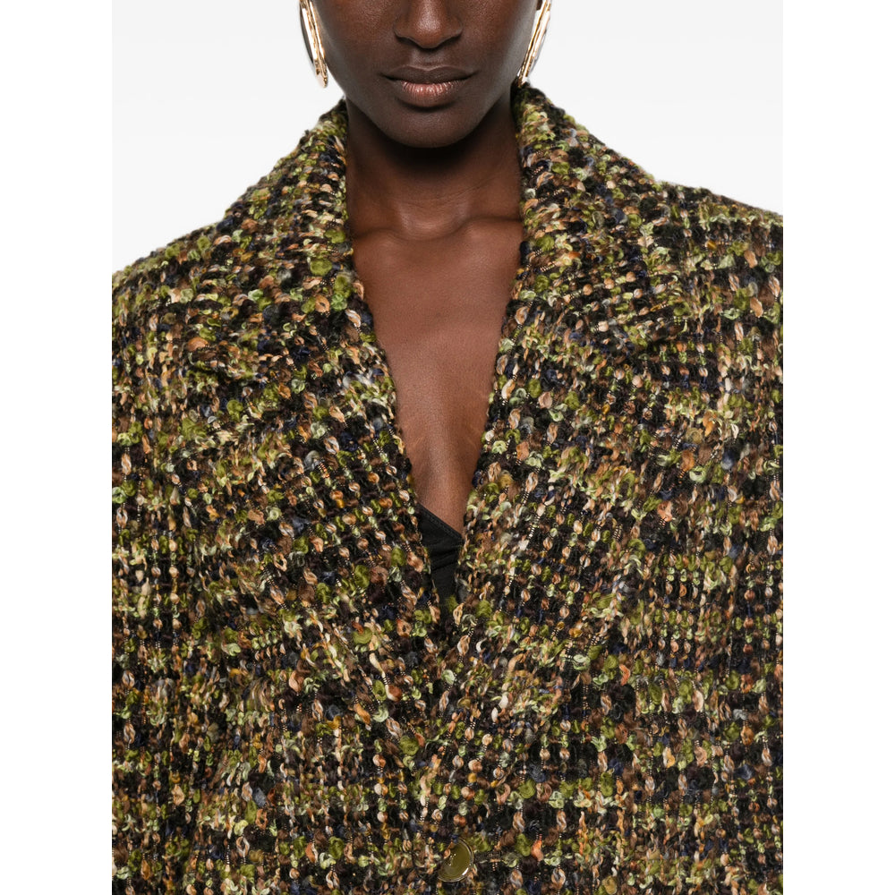 Saint Laurent Green Jackets - Tweed Jackets Women SAINT LAURENT