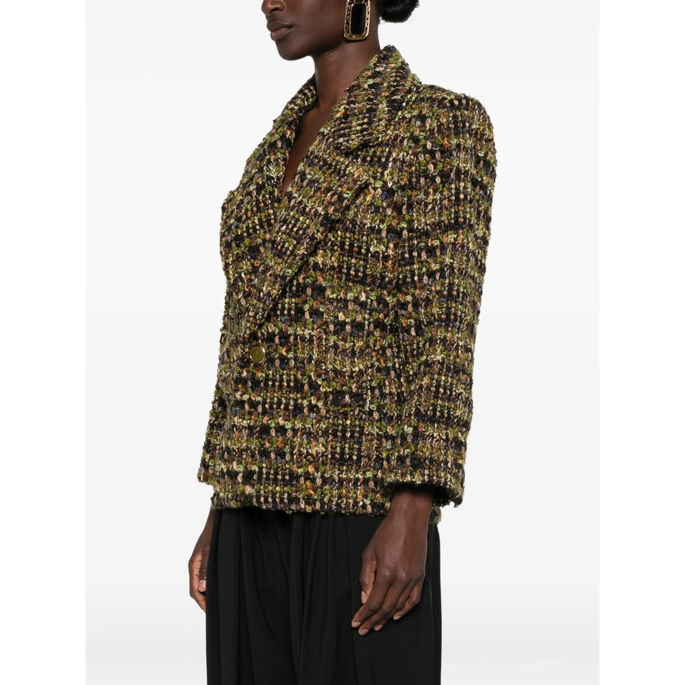 Saint Laurent Green Jackets - Tweed Jackets Women SAINT LAURENT