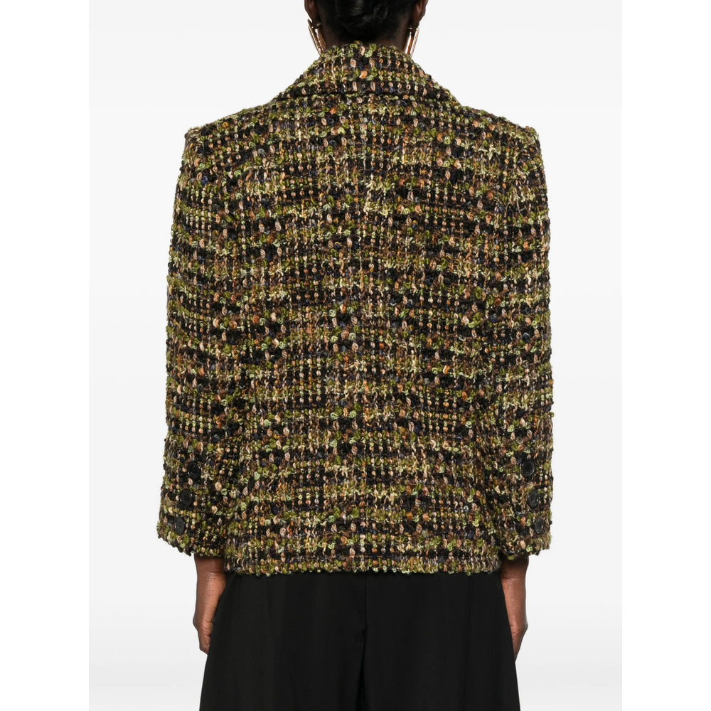 Saint Laurent Green Jackets - Tweed Jackets Women SAINT LAURENT