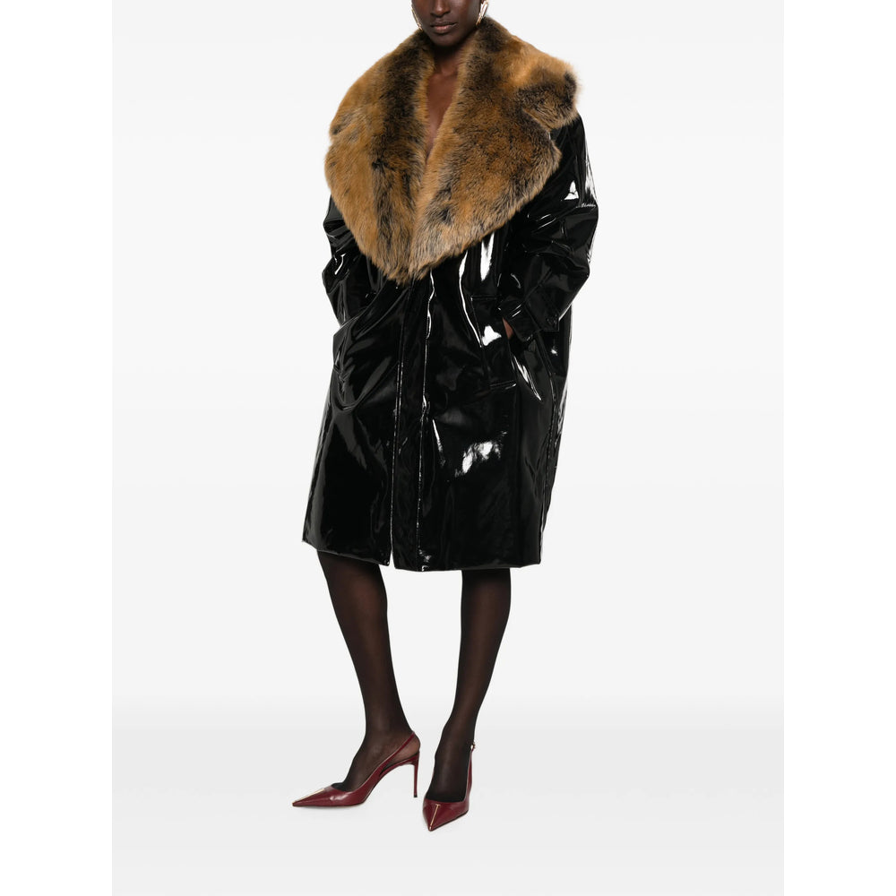 Saint Laurent Black Coats - Single Breasted Coats Women SAINT LAURENT