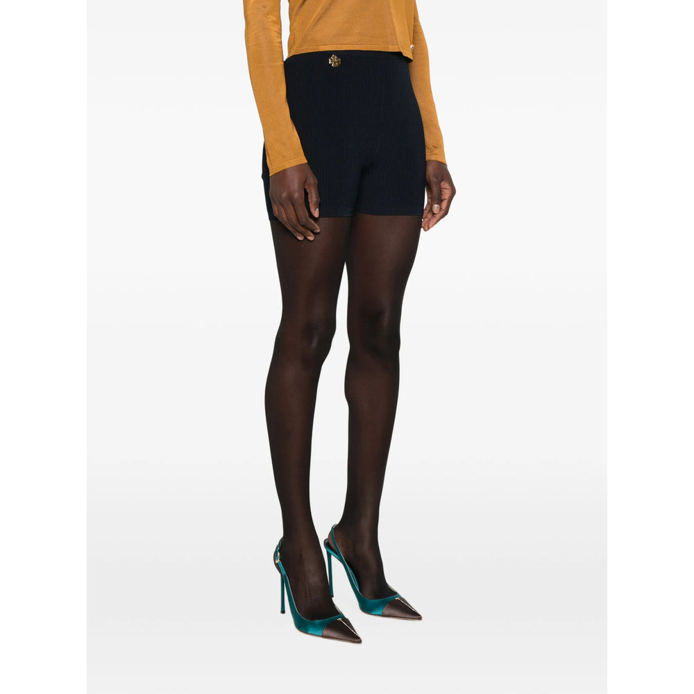 Saint Laurent Blue Shorts - Mini Shorts Women SAINT LAURENT
