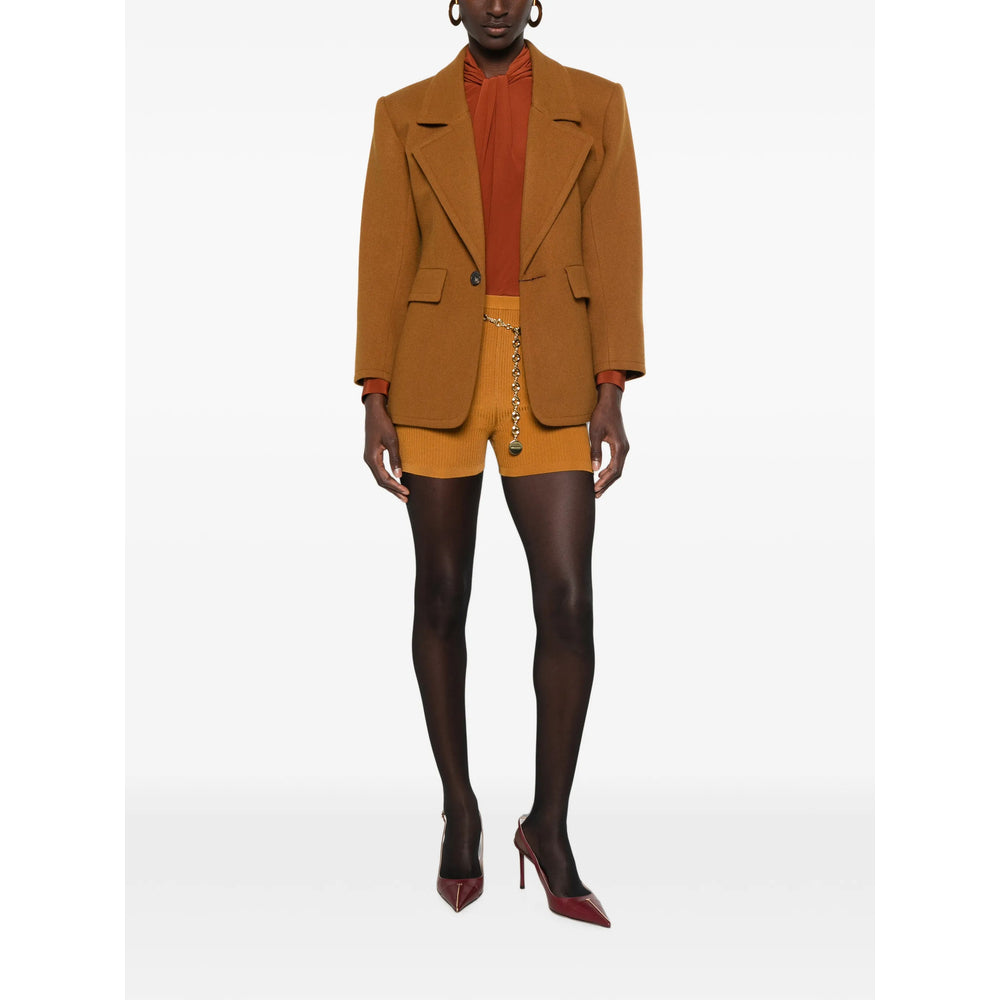 Saint Laurent Brown Jackets - Blazers Women SAINT LAURENT