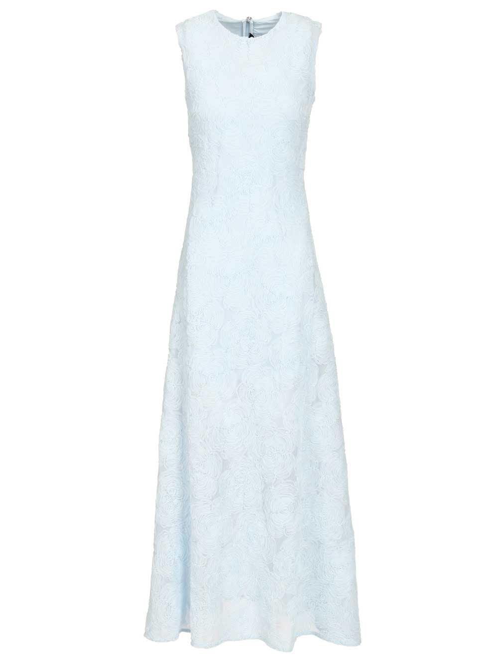 Rotate Women Long Jacquard Dress With Floral Pattern ROTATE