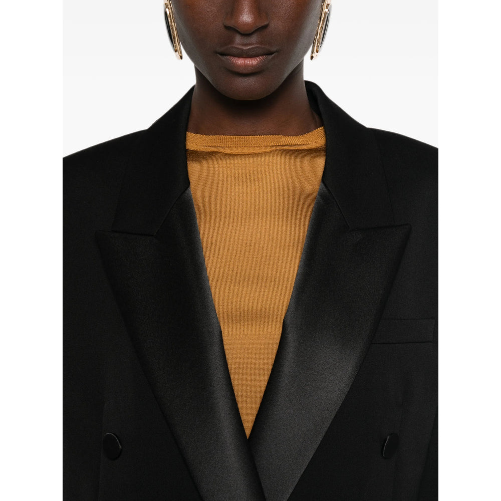 Saint Laurent Black Jackets - Blazers Women SAINT LAURENT