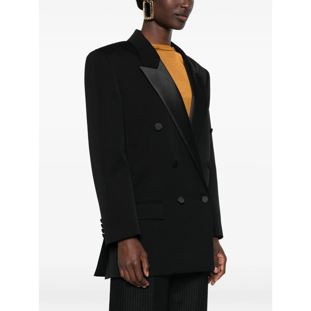Saint Laurent Black Jackets - Blazers Women SAINT LAURENT