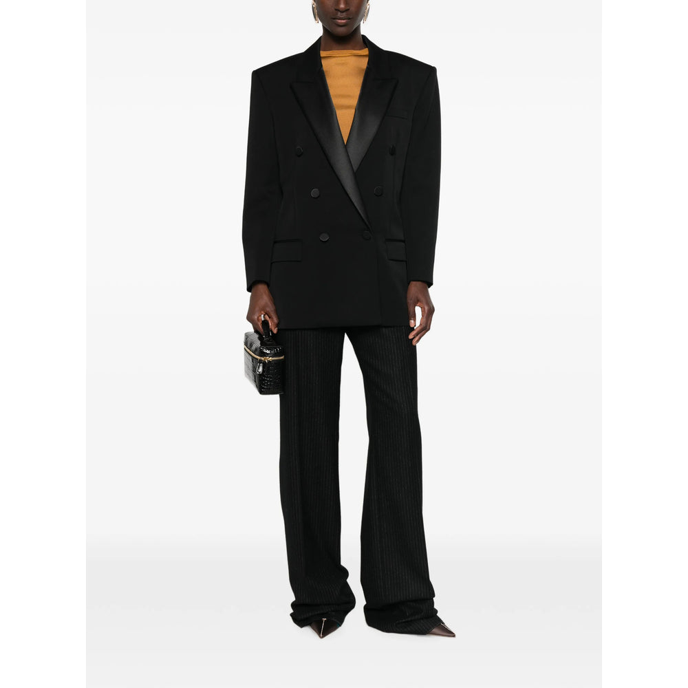 Saint Laurent Black Jackets - Blazers Women SAINT LAURENT