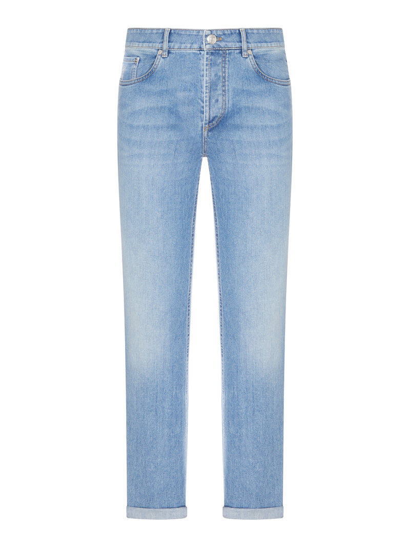 Brunello Cucinelli Men Light Wash Denim Jeans BRUNELLO CUCINELLI