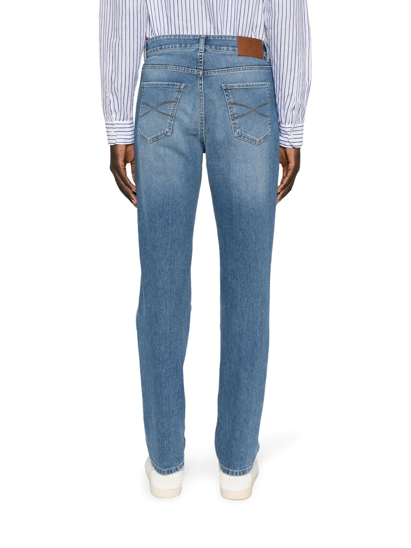Brunello Cucinelli Men Light Wash Denim Jeans BRUNELLO CUCINELLI