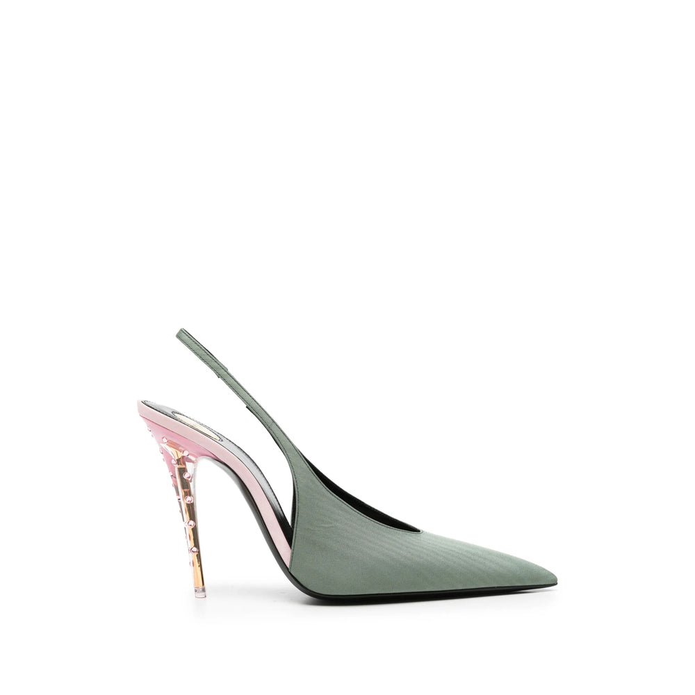 Saint Laurent Green Shoes Women SAINT LAURENT