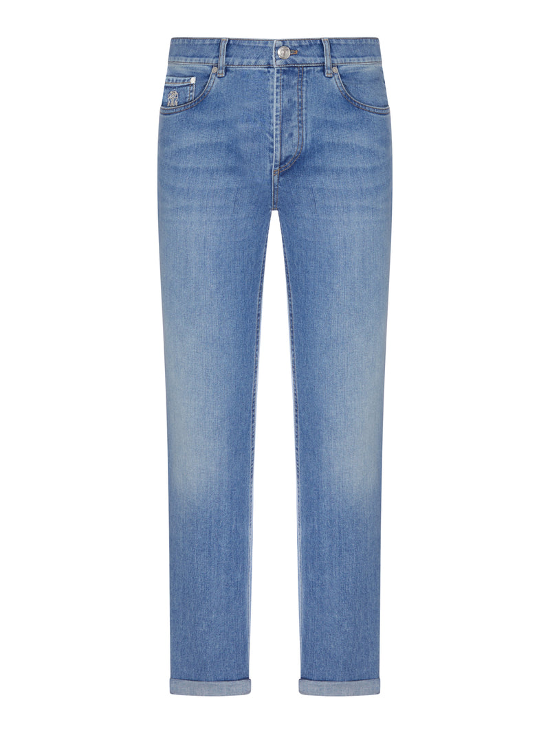 Brunello Cucinelli Men Medium Wash Denim Jeans BRUNELLO CUCINELLI