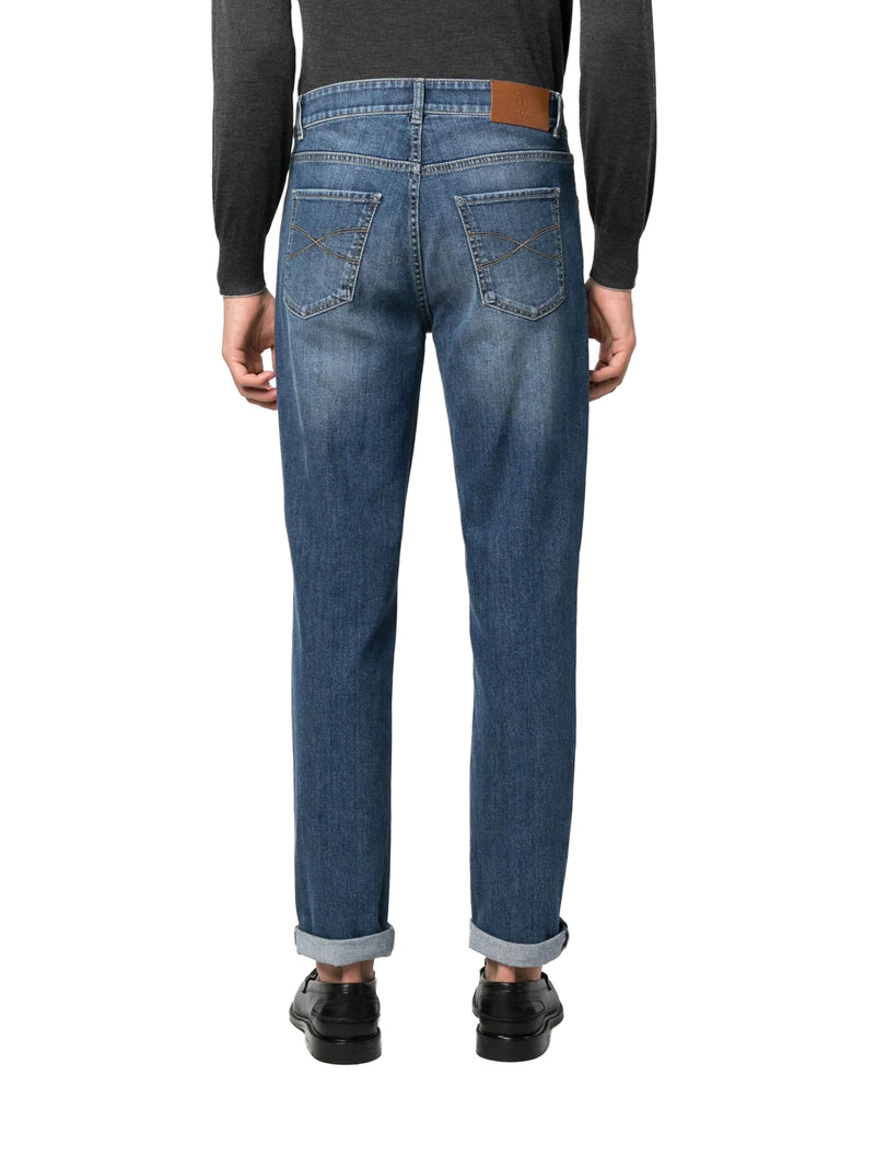 Brunello Cucinelli Men Medium Wash Denim Jeans BRUNELLO CUCINELLI