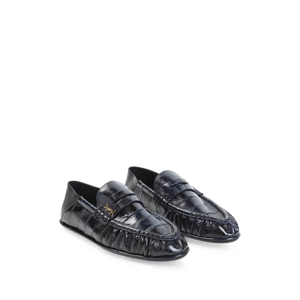 Saint Laurent Blue Loafers Women SAINT LAURENT