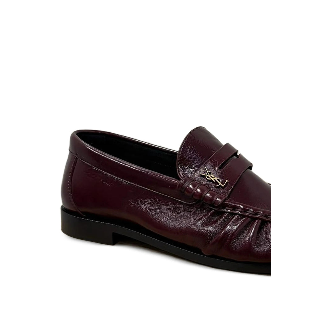 Saint Laurent Red Loafers Women SAINT LAURENT