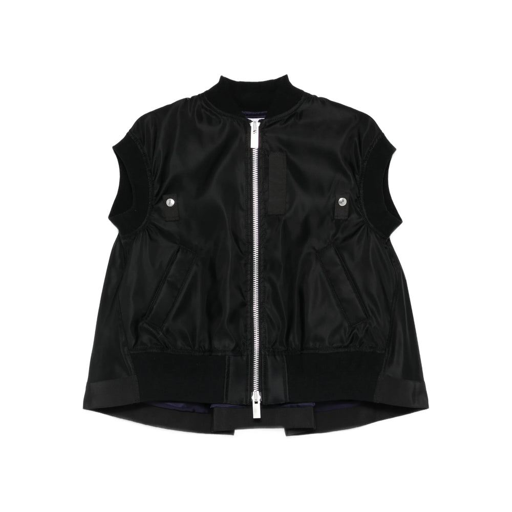 Sacai Black Jackets - Waistcoat & Gilets Women SACAI