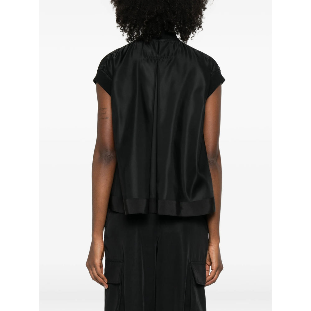 Sacai Black Jackets - Waistcoat & Gilets Women SACAI