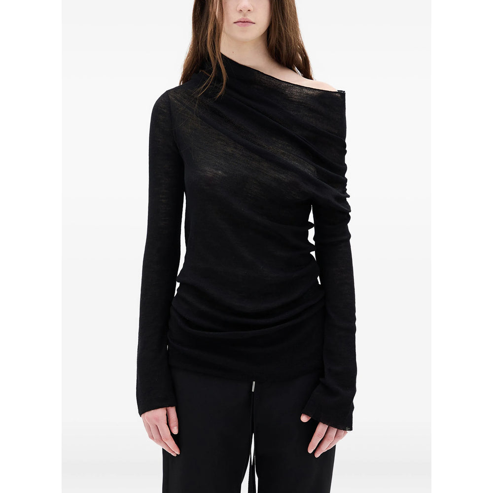 Ann Demeulemeester Black Tops - T-Shirts & Jerseys Women ANN DEMEULEMEESTER