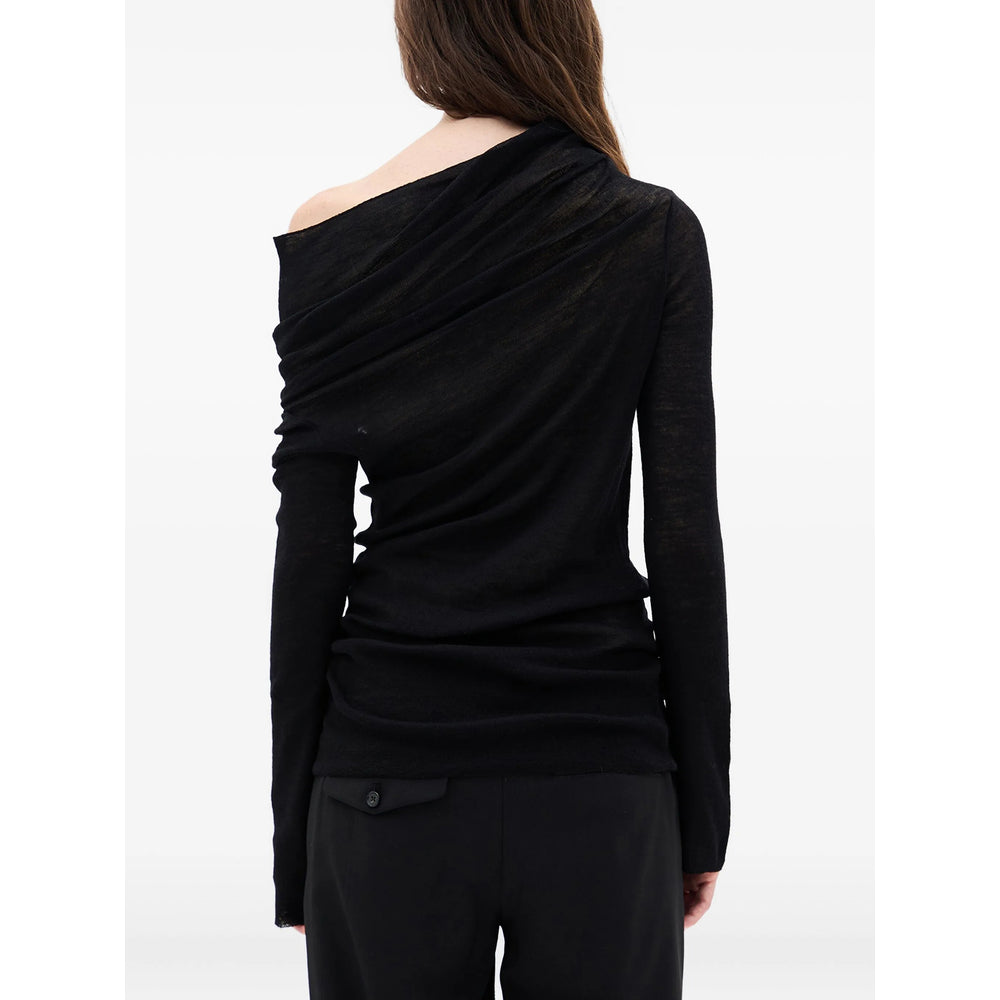 Ann Demeulemeester Black Tops - T-Shirts & Jerseys Women ANN DEMEULEMEESTER