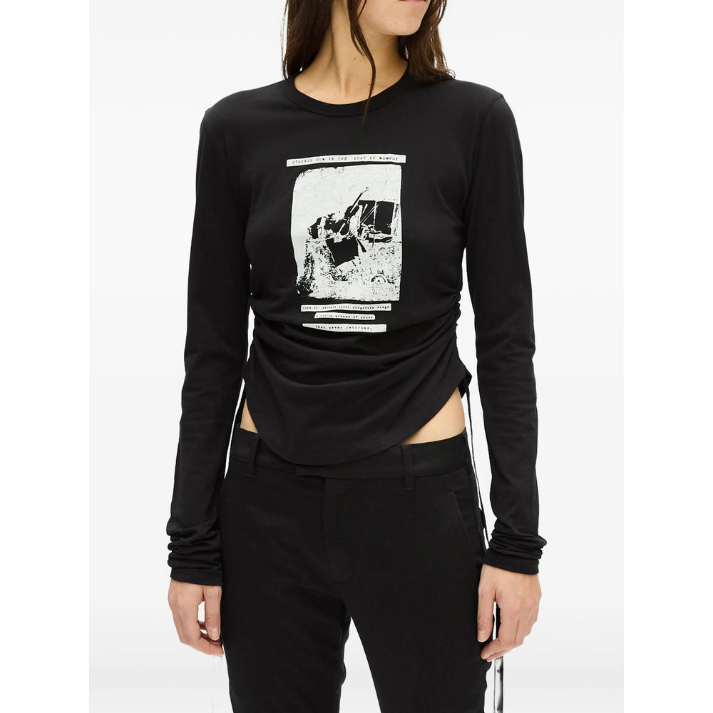 Ann Demeulemeester Black Tops - T-Shirts & Jerseys Women ANN DEMEULEMEESTER