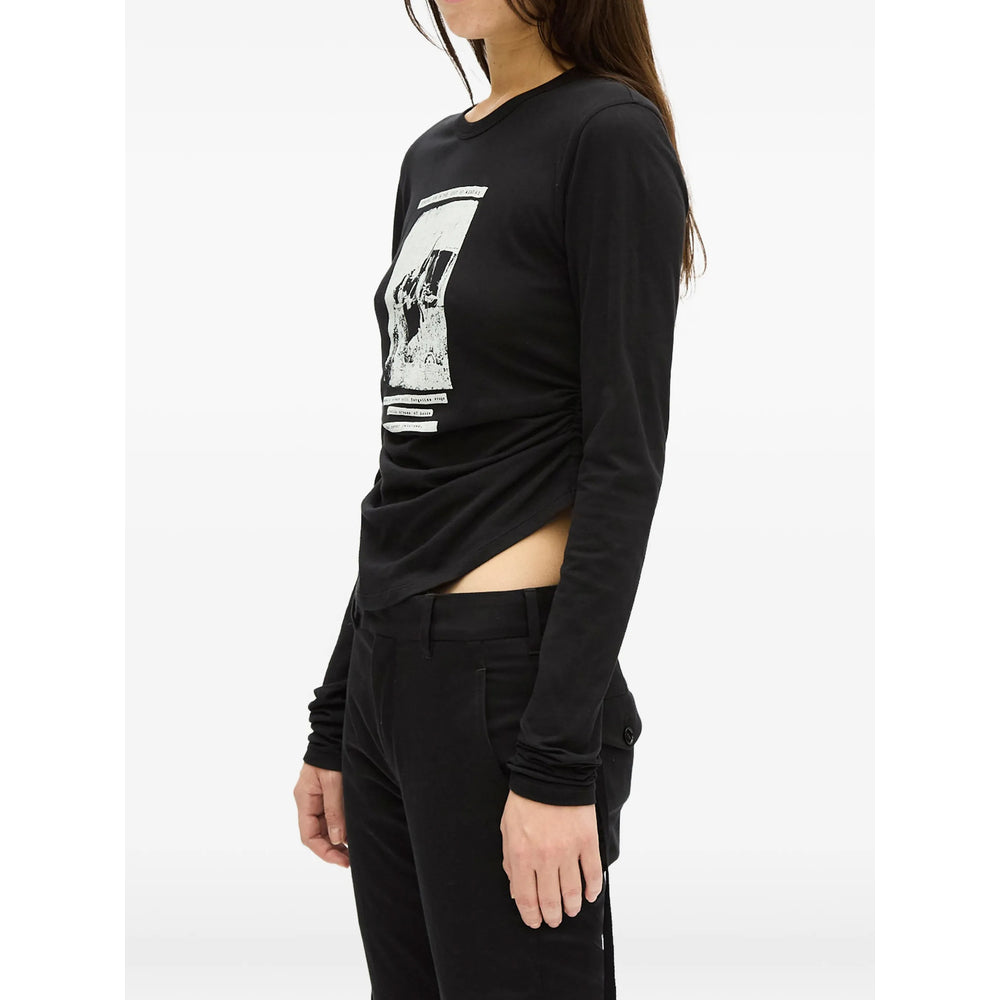 Ann Demeulemeester Black Tops - T-Shirts & Jerseys Women ANN DEMEULEMEESTER
