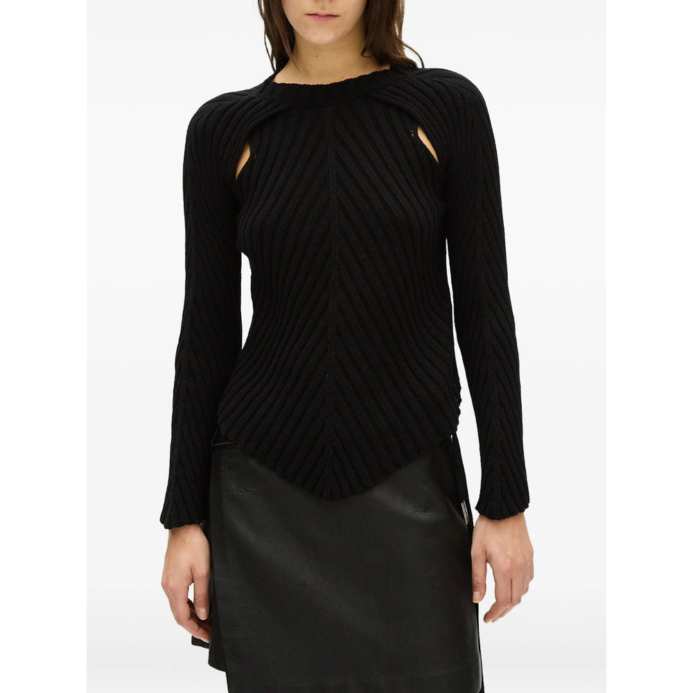 Ann Demeulemeester Black Knitwear - Jumpers Women ANN DEMEULEMEESTER