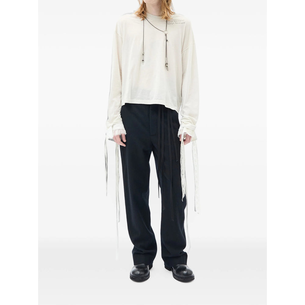Ann Demeulemeester Black Trousers - Tailored Trousers Men ANN DEMEULEMEESTER