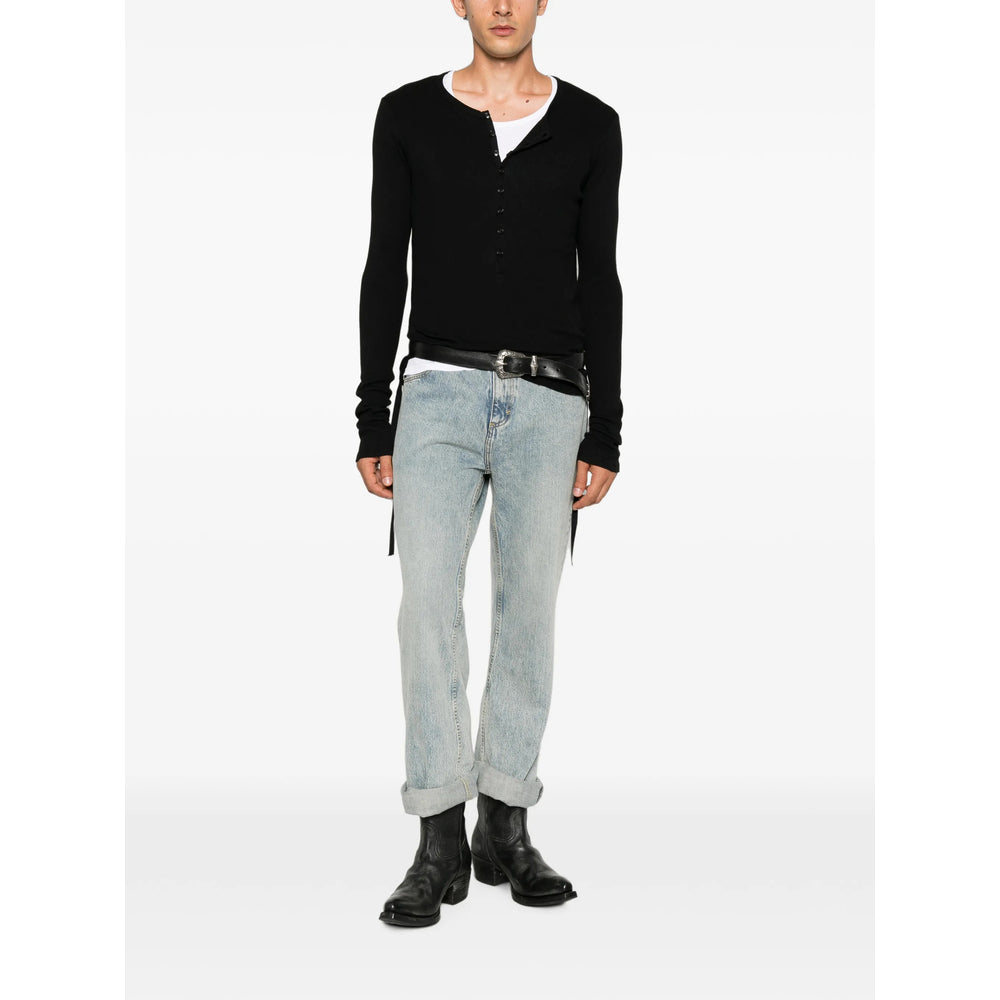 Ann Demeulemeester Black Sweaters & Knitwear - Jumpers Men ANN DEMEULEMEESTER