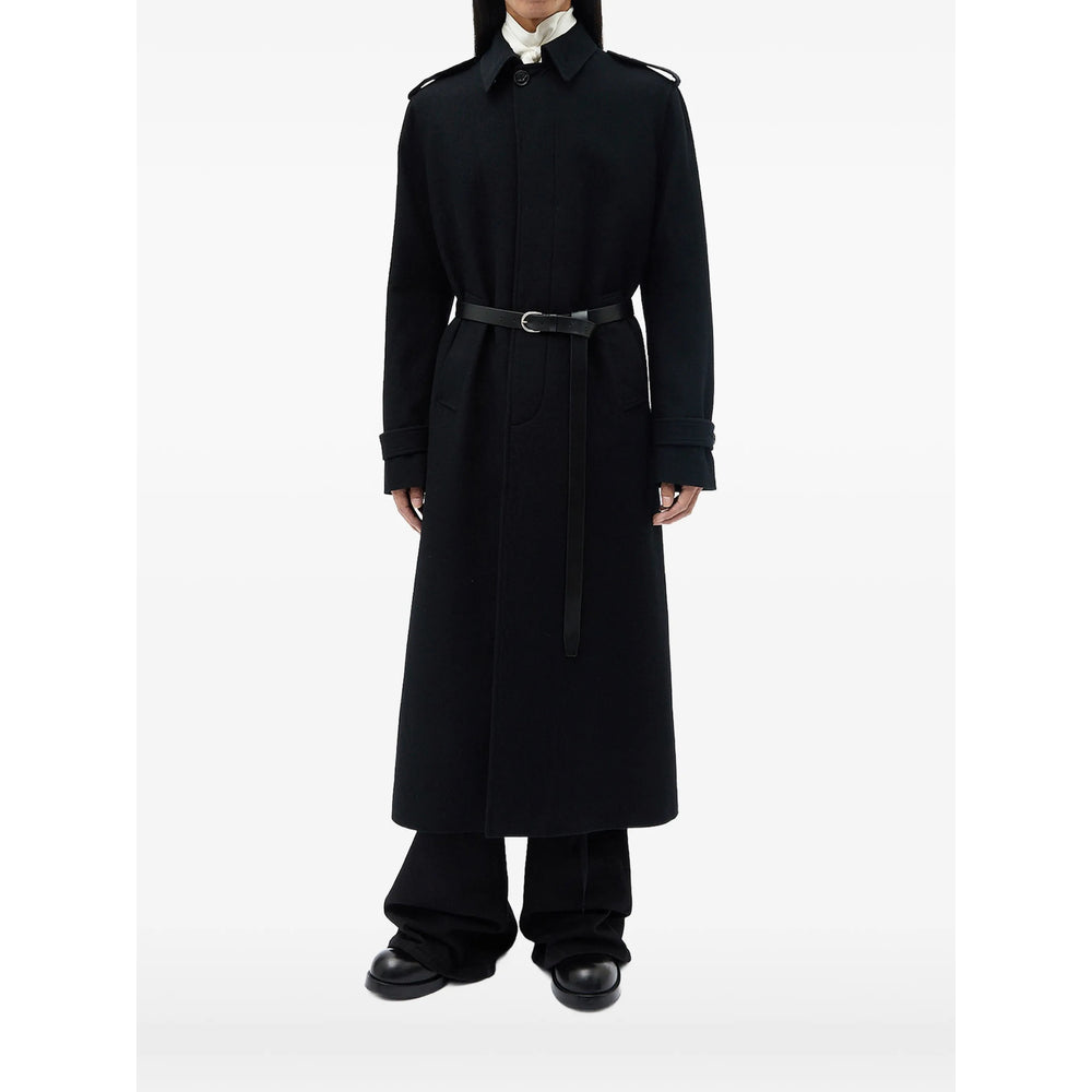 Ann Demeulemeester Black Coats - Single Breasted Coats Men ANN DEMEULEMEESTER