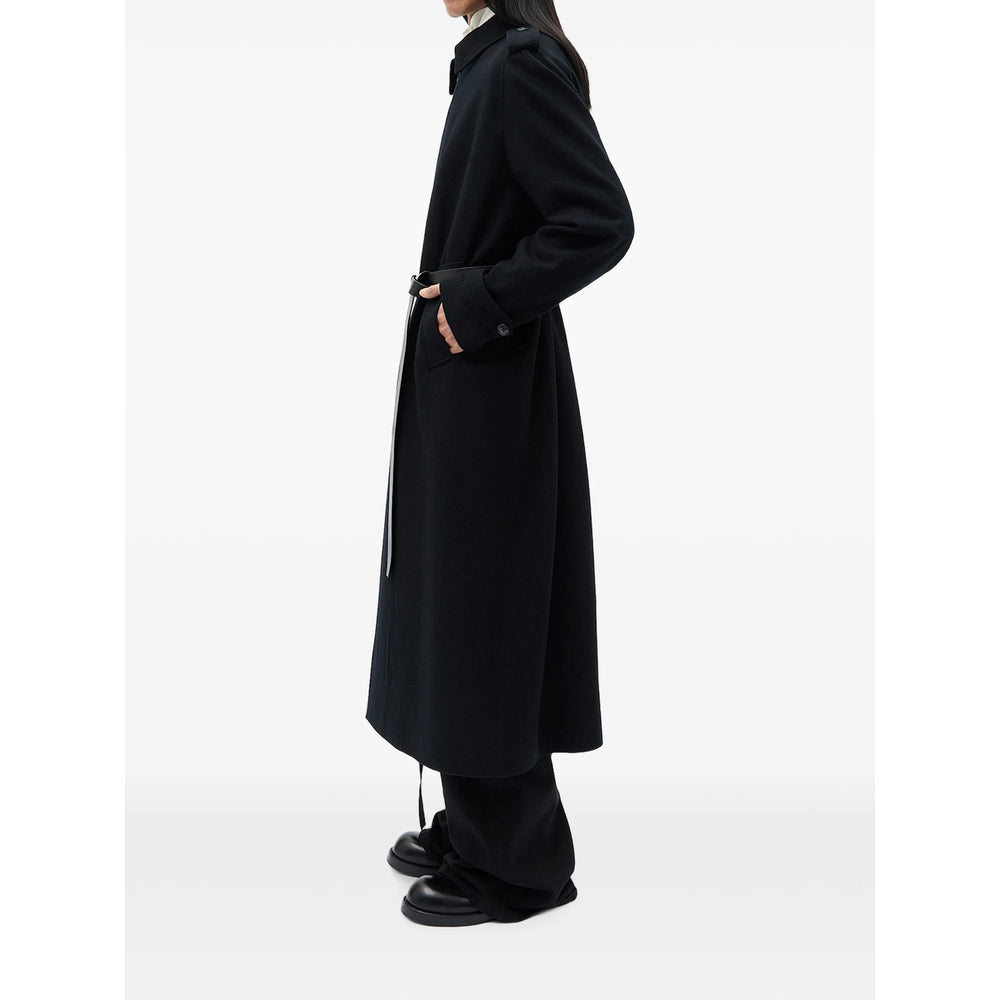 Ann Demeulemeester Black Coats - Single Breasted Coats Men ANN DEMEULEMEESTER