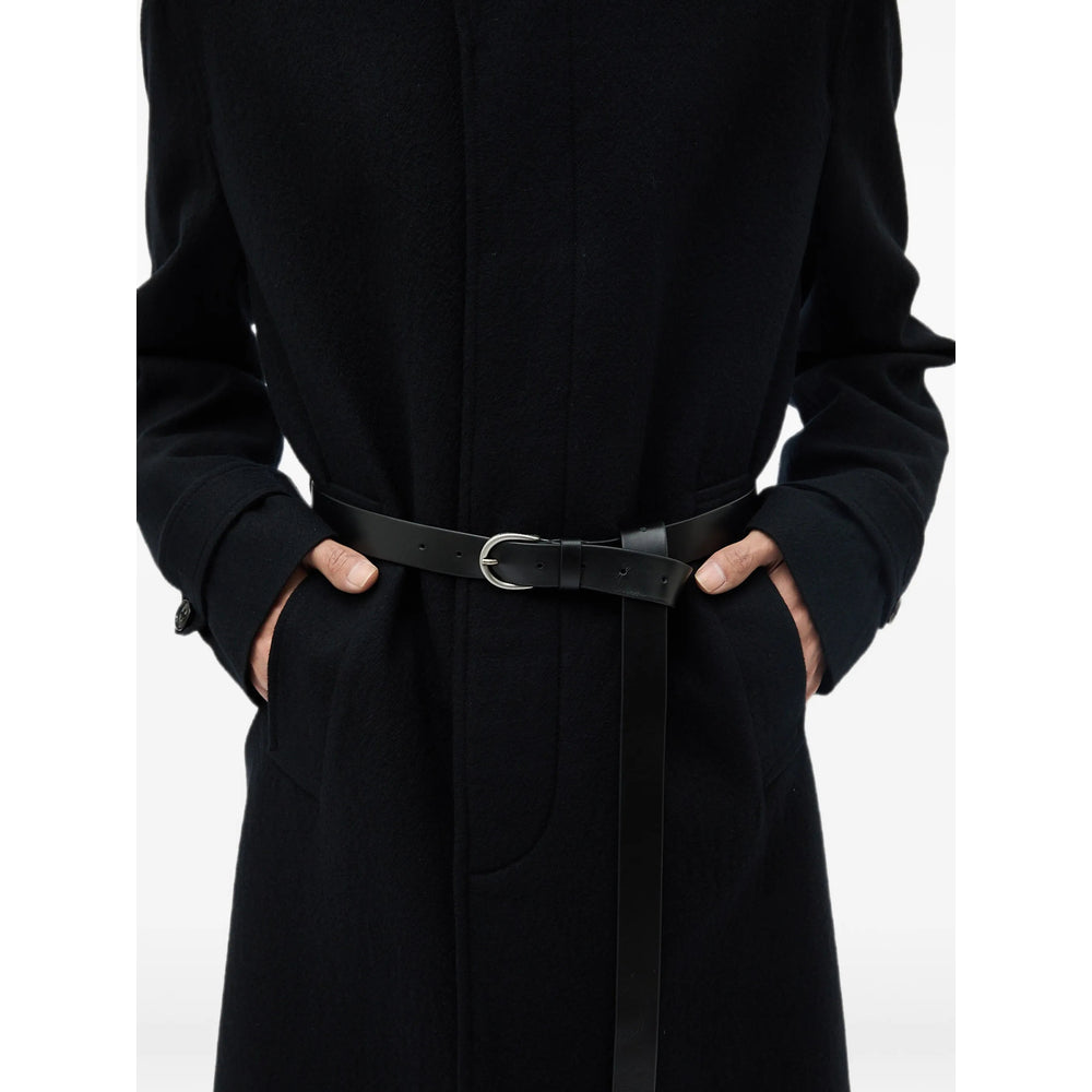 Ann Demeulemeester Black Coats - Single Breasted Coats Men ANN DEMEULEMEESTER