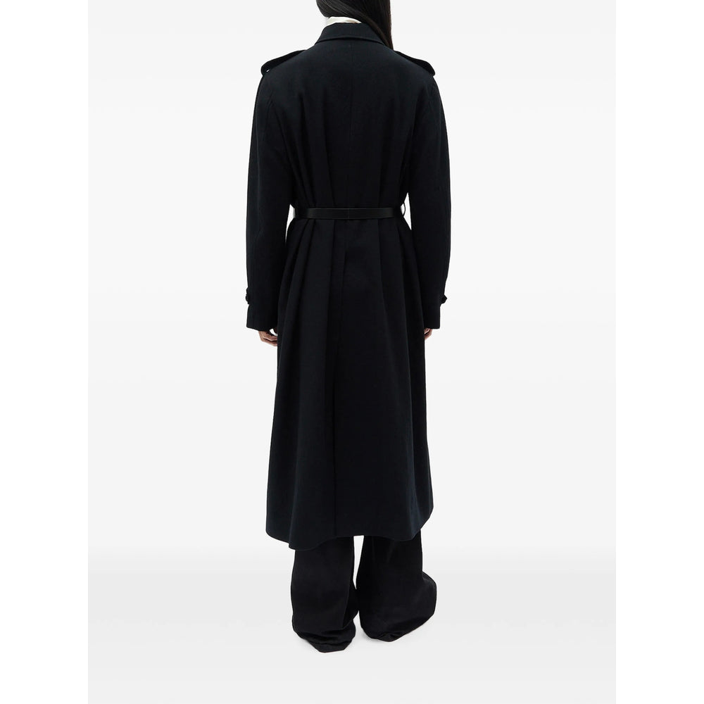 Ann Demeulemeester Black Coats - Single Breasted Coats Men ANN DEMEULEMEESTER