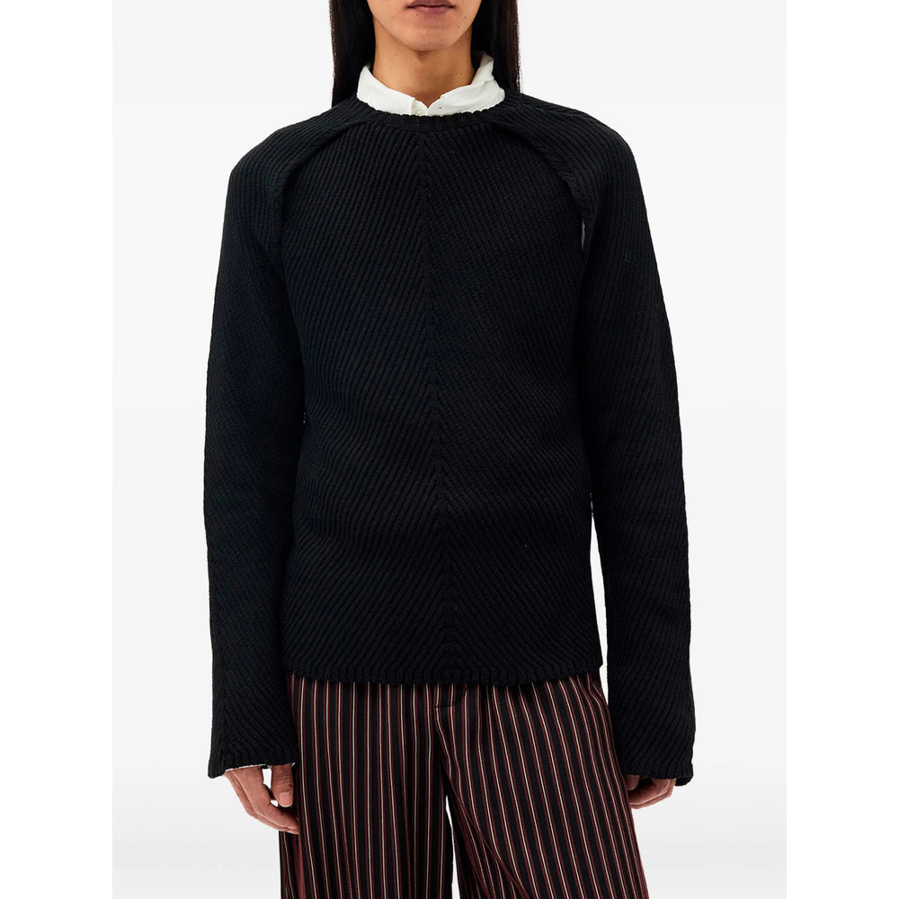 Ann Demeulemeester Black Sweaters & Knitwear - Jumpers Men ANN DEMEULEMEESTER