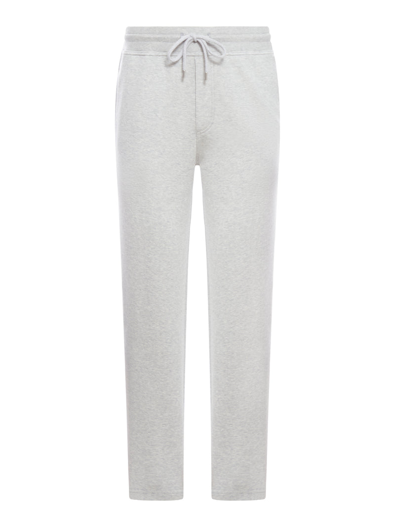 Brunello Cucinelli Men Double-Band Cotton, Cashmere And Silk Sweatpants BRUNELLO CUCINELLI
