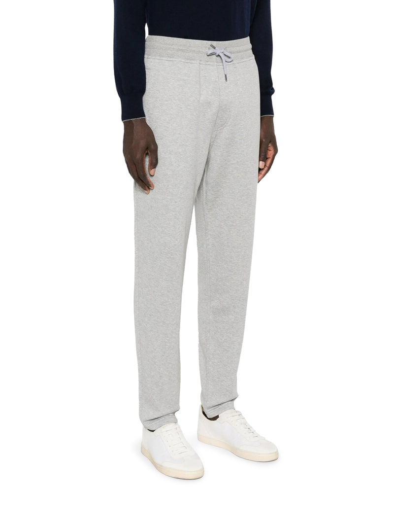 Brunello Cucinelli Men Double-Band Cotton, Cashmere And Silk Sweatpants BRUNELLO CUCINELLI