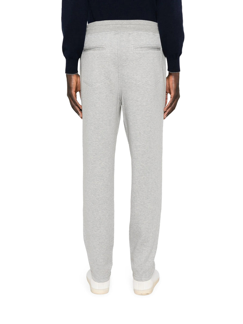 Brunello Cucinelli Men Double-Band Cotton, Cashmere And Silk Sweatpants BRUNELLO CUCINELLI