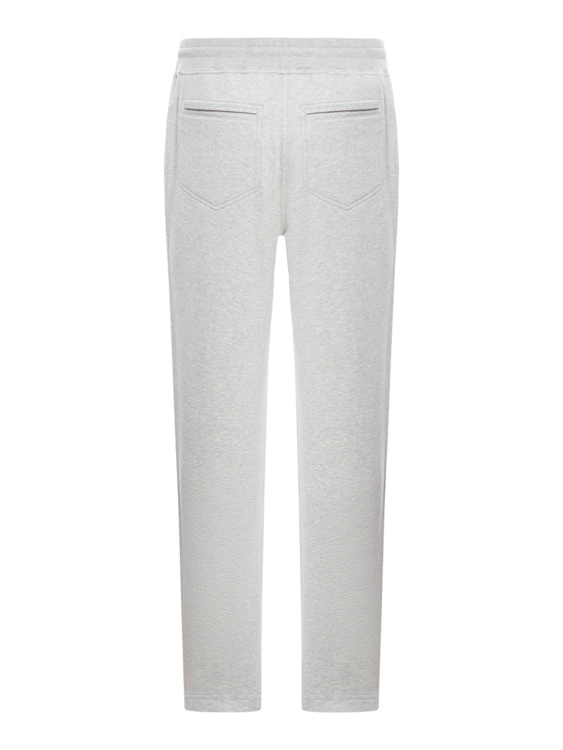 Brunello Cucinelli Men Double-Band Cotton, Cashmere And Silk Sweatpants BRUNELLO CUCINELLI