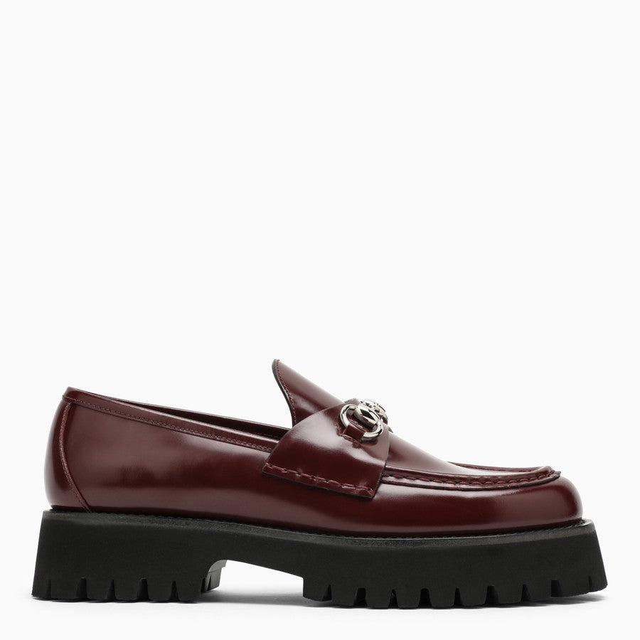 Gucci Women Bourdeaux Moccasin With Horsebit GUCCI