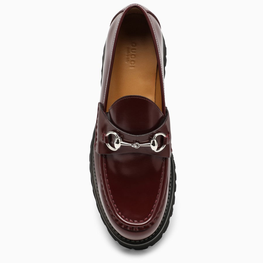 Gucci Women Bourdeaux Moccasin With Horsebit GUCCI