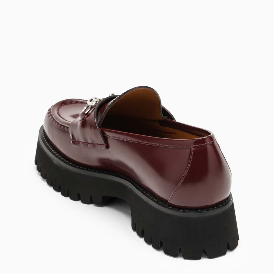 Gucci Women Bourdeaux Moccasin With Horsebit GUCCI