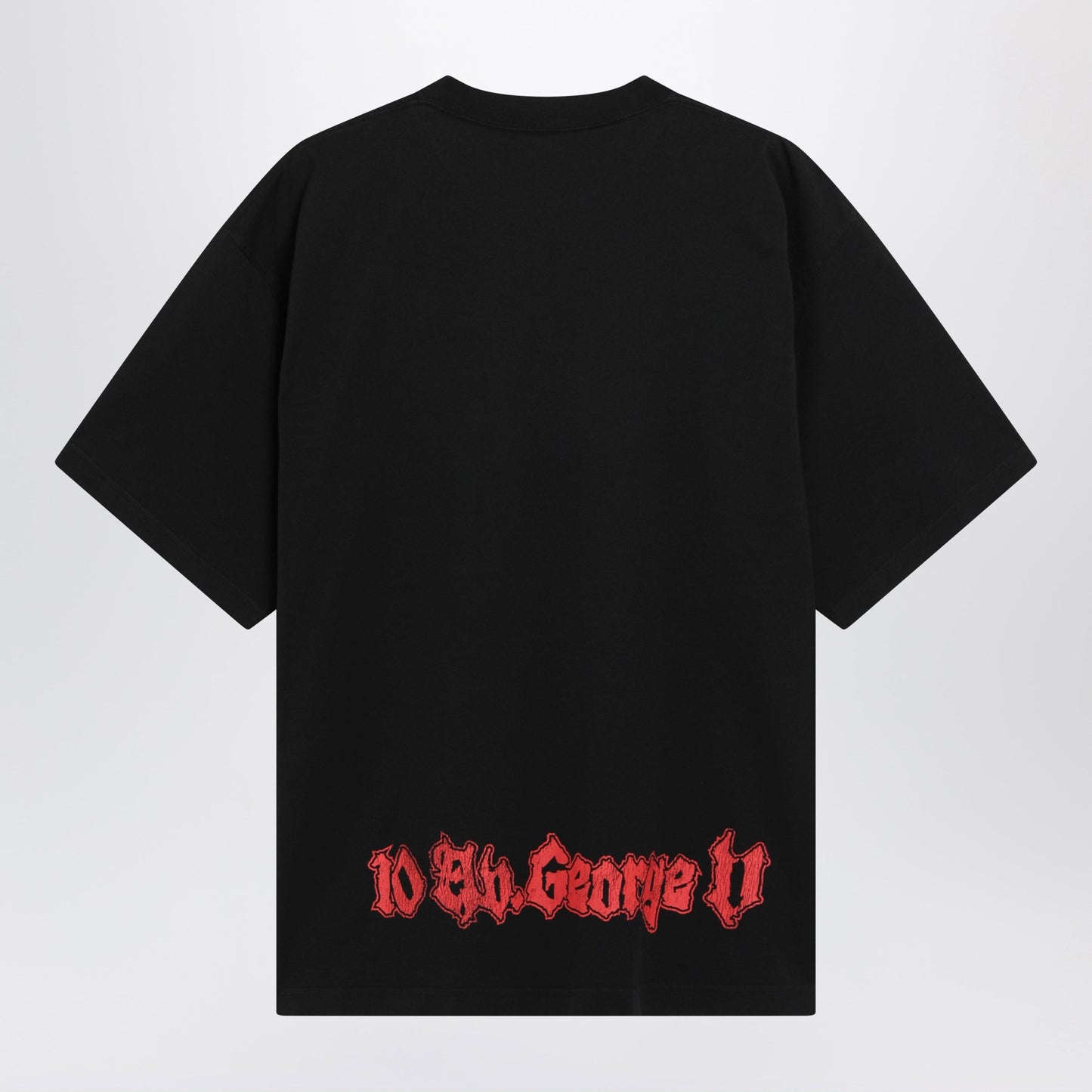 Balenciaga Salon De Couture Cotton Jersey T-Shirt In Black Men BALENCIAGA