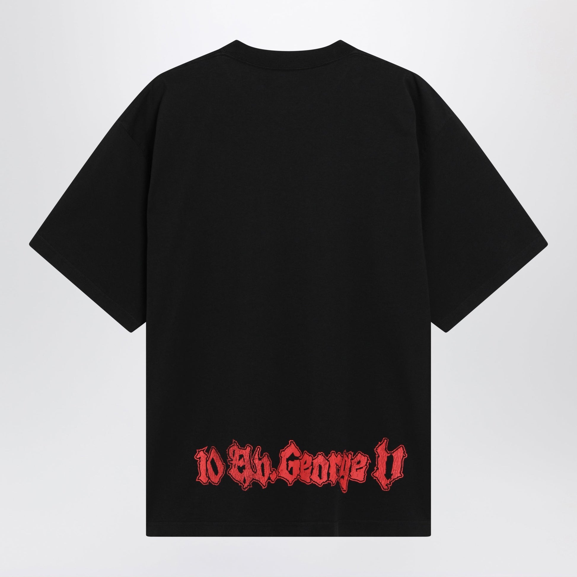 Balenciaga Salon De Couture Cotton Jersey T-Shirt In Black Men BALENCIAGA