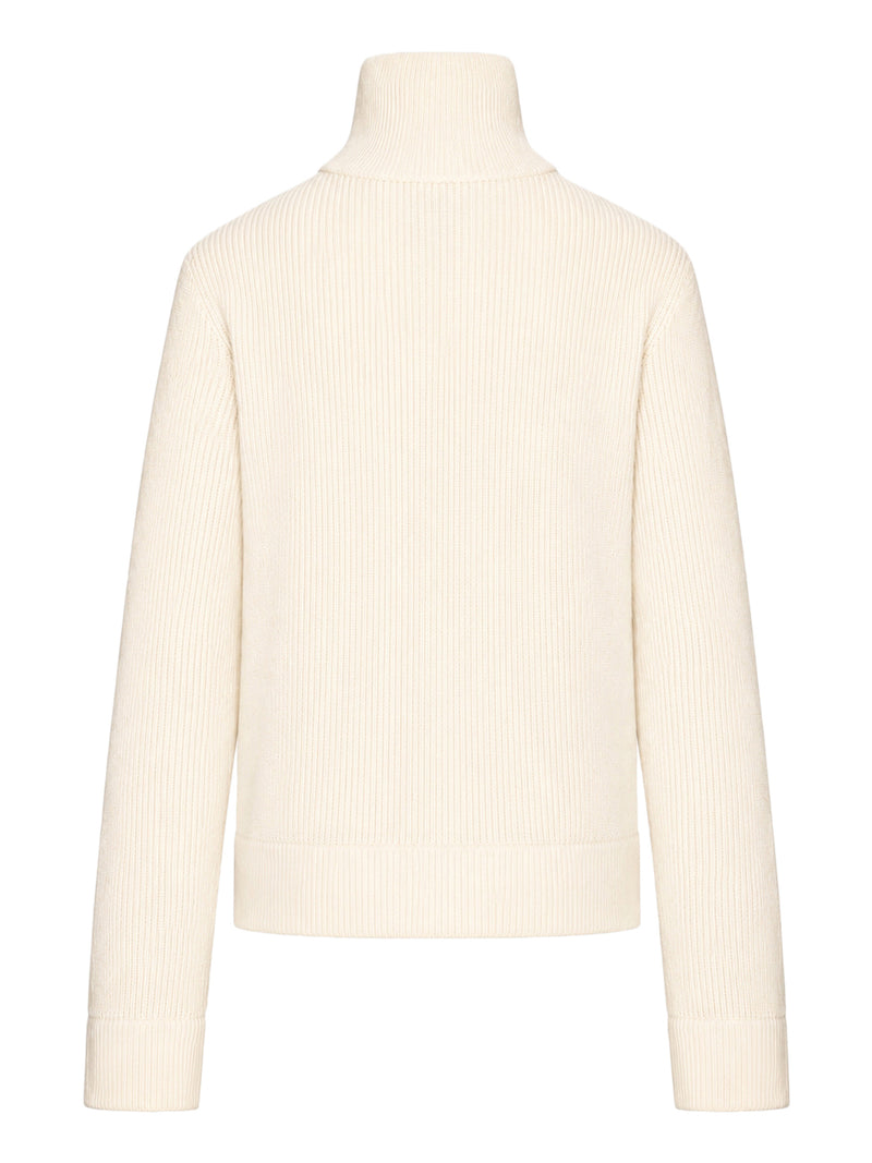 Maison Margiela Women Ribbed Cotton Zip-Up Cardigan MAISON MARGIELA