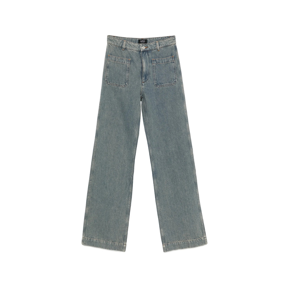 A.P.C. Blue Denim - Straight-Leg Jeans Women A.P.C.