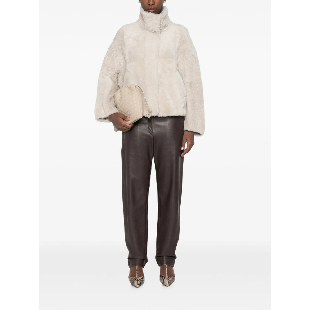 Brunello Cucinelli Grey Jackets - Faux Fur & Shearling Jackets Women BRUNELLO CUCINELLI