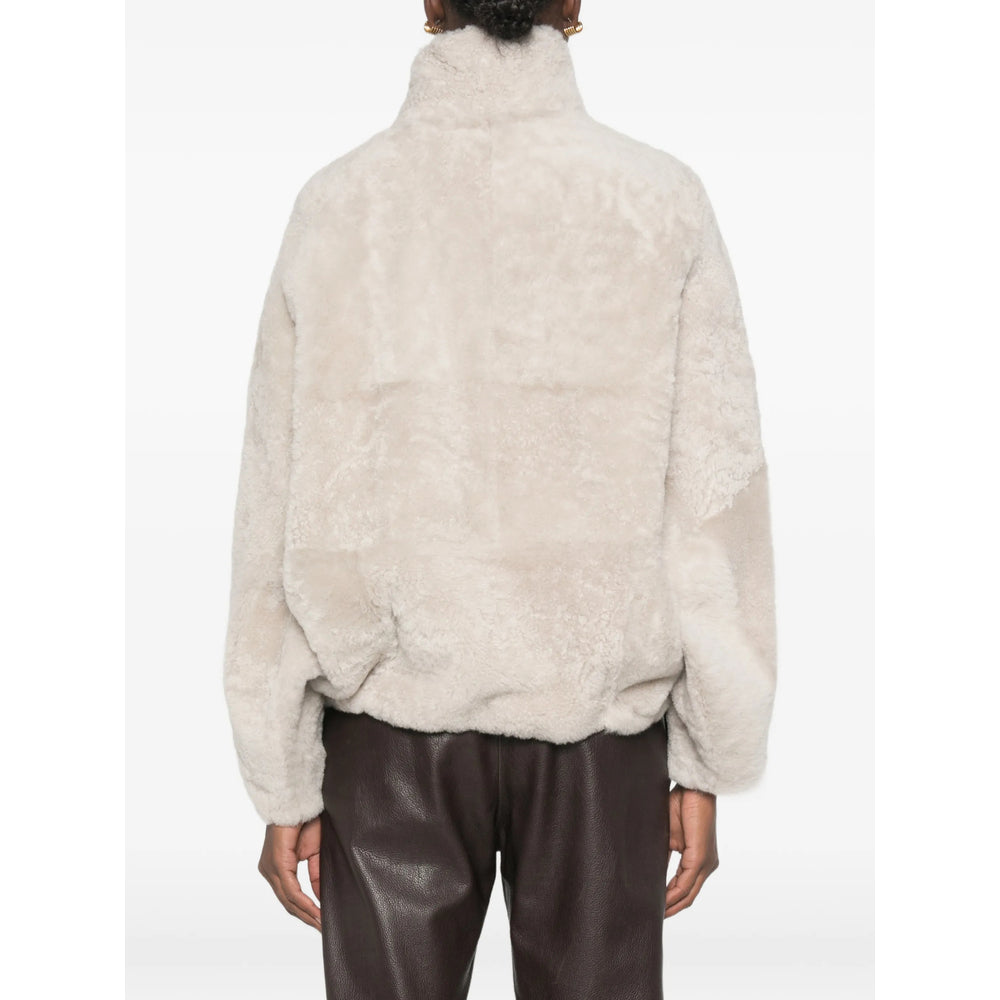 Brunello Cucinelli Grey Jackets - Faux Fur & Shearling Jackets Women BRUNELLO CUCINELLI