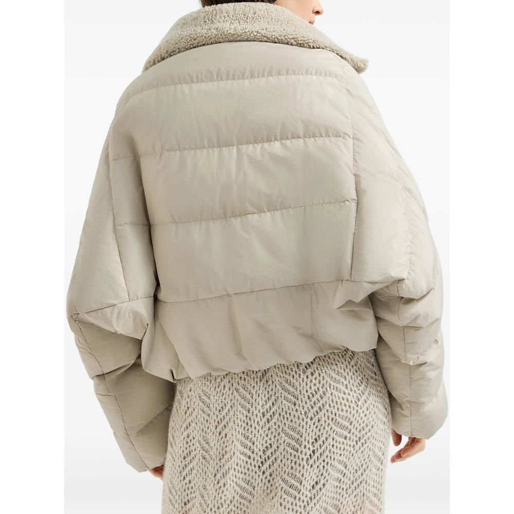 Brunello Cucinelli Neutrals Jackets - Puffer Jackets Women BRUNELLO CUCINELLI